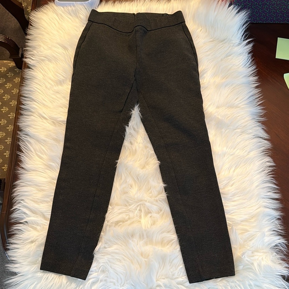 NWOT J.Crew Stylish Black/Charcoal Pixie Pant Small Petite - Picture 4 of 12